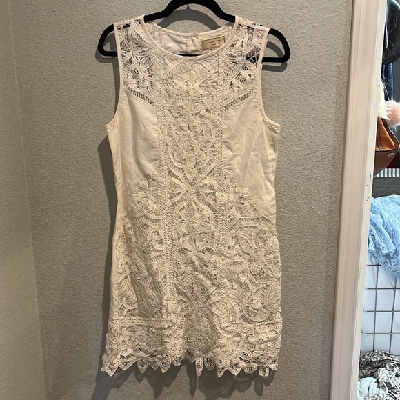 ANTHRO Moulinette Soeurs Ivory Lace Dress - Picture 8 of 8